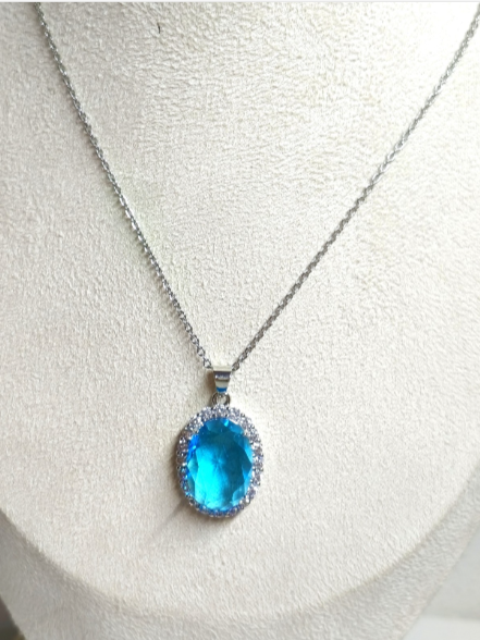 COMPLETE JEWELRY SET NECKLACE, EARRINGS, AND RING (AAA ZIRCON).