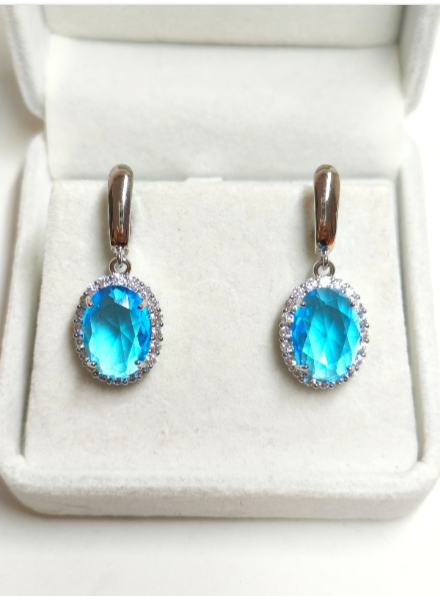 COMPLETE JEWELRY SET NECKLACE, EARRINGS, AND RING (AAA ZIRCON).