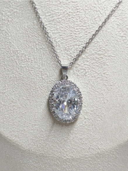 COMPLETE JEWELRY SET NECKLACE, EARRINGS, AND RING (AAA ZIRCON).