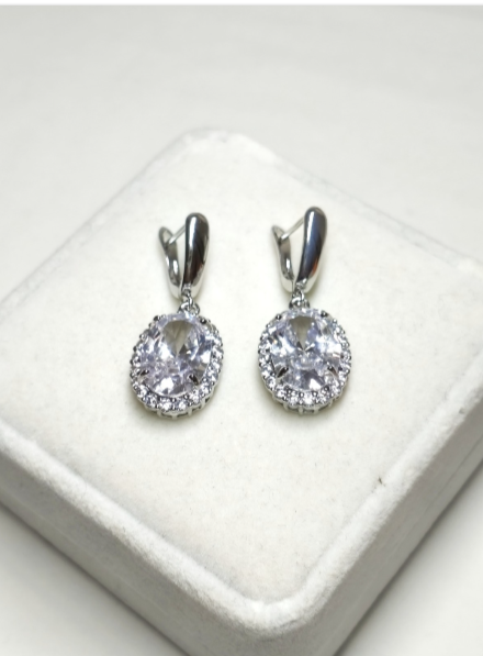 COMPLETE JEWELRY SET NECKLACE, EARRINGS, AND RING (AAA ZIRCON).