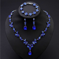 Set di Gioielli 3 Pezzi con Zirconi AAA, Stile Alta Moda