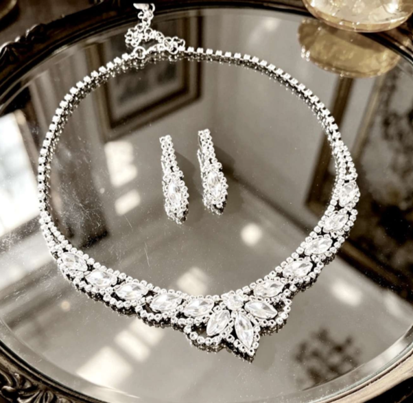 AAA Zircon Necklace and Earrings Set