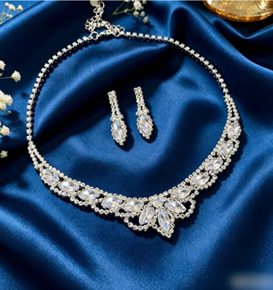 AAA Zircon Necklace and Earrings Set