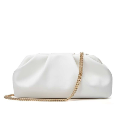 Pochette da Sera a Nuvola con Catena Oro, Borsa a Tracolla