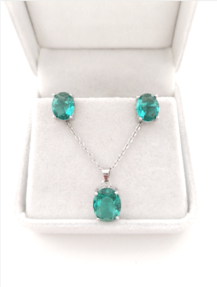AAA zircon set. 3 PCS Statement Jewelry for Women. NO NICKEL