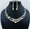 Necklace and Earrings Set with AAA Zirconia