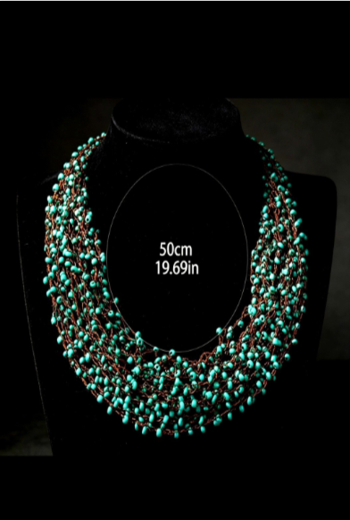 collana artigianale di perline stile boemo