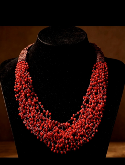collana artigianale di perline stile boemo