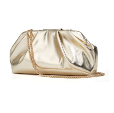 Pochette da Sera a Nuvola con Catena Oro, Borsa a Tracolla
