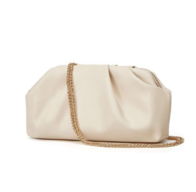 Abend-Clutch in Wolkenform mit goldener Kette, Umhängetasche