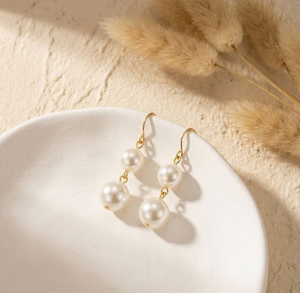 2-teiliges mehrlagiges Perlen-Hänge-Set im Fashion-Stil