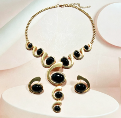 Fashion SET di resina forma geometrica 2 PEZZI stile esagerato