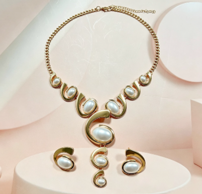 Fashion SET di resina forma geometrica 2 PEZZI stile esagerato