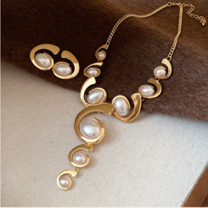 Fashion SET aus Harz, geometrische Form, 2 TEILE, extravaganter Stil