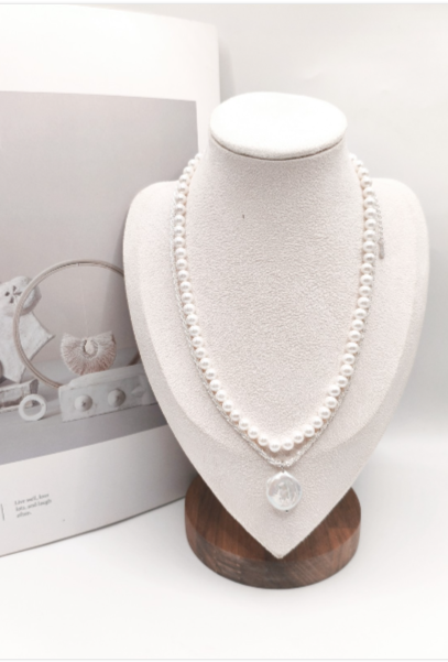 collana di perle naturale barocca