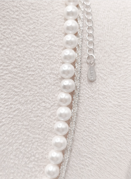 collana di perle naturale barocca