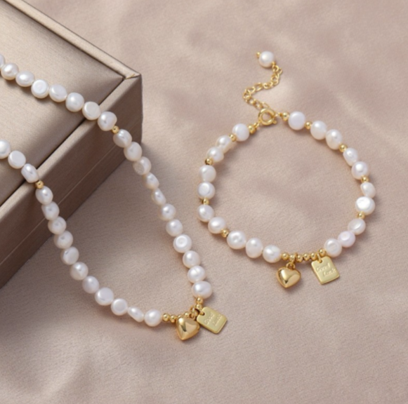 collana a perla naturale