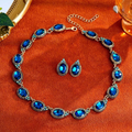 SET of vintage blue stone 2 PIECES