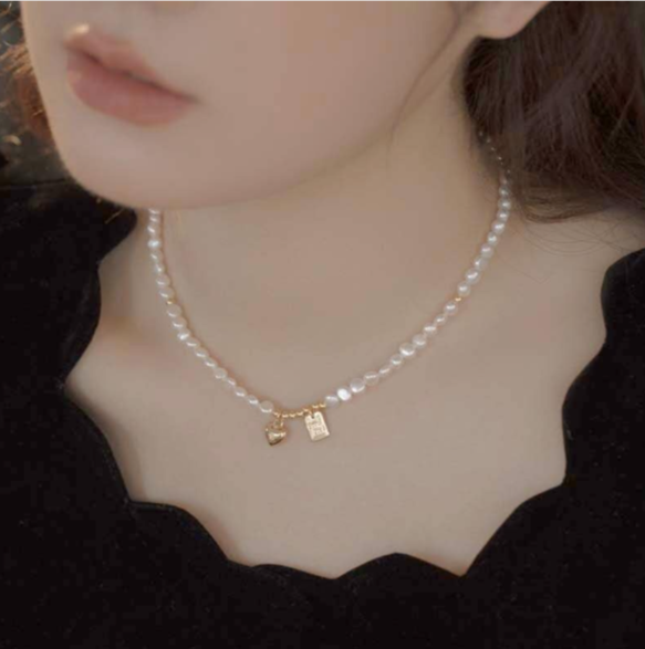 collana a perla naturale