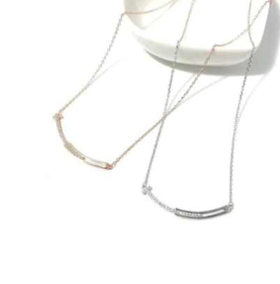Collana clavicolare minimalista in argento sterling 925