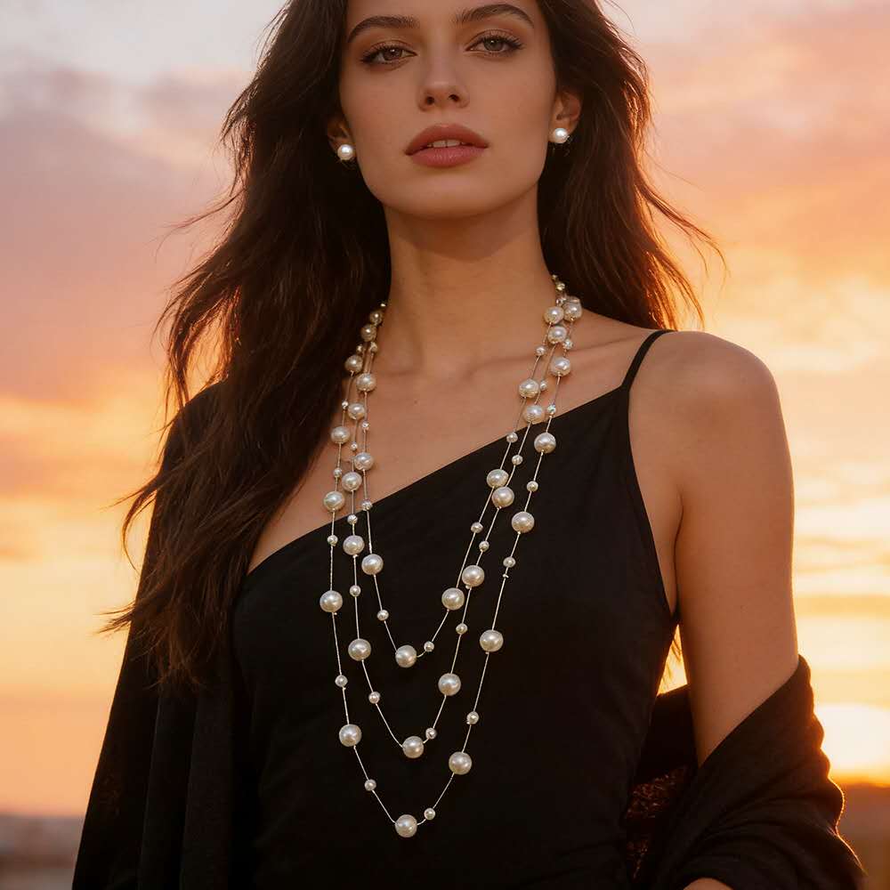 Fashion Set di perle multistrati 2 PEZZI
