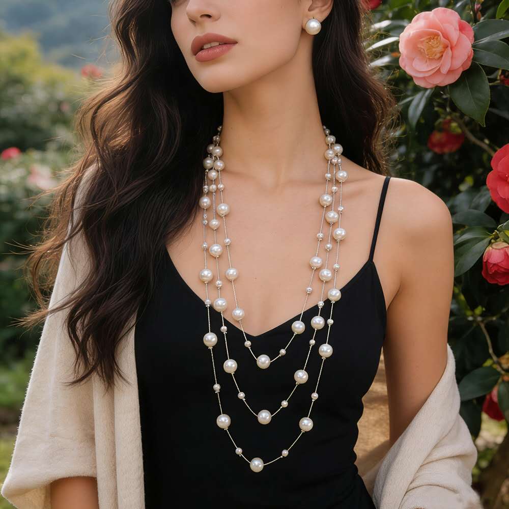 Fashion Set di perle multistrati 2 PEZZI