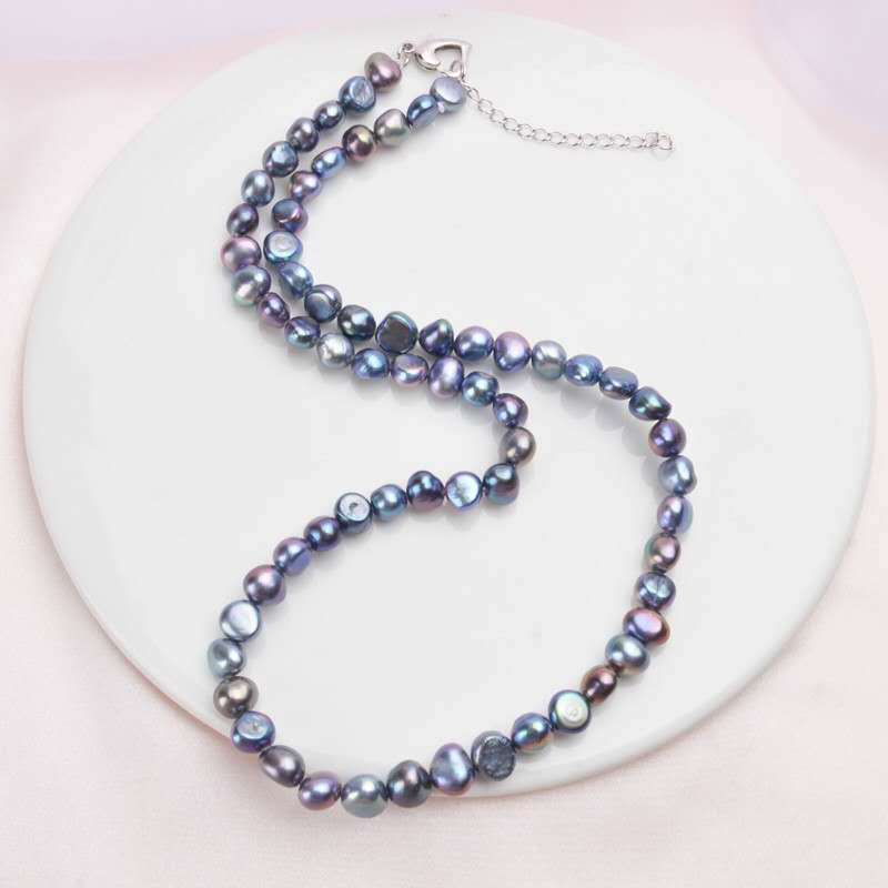 Collana di perle d'acqua dolce naturali con perle irregolari