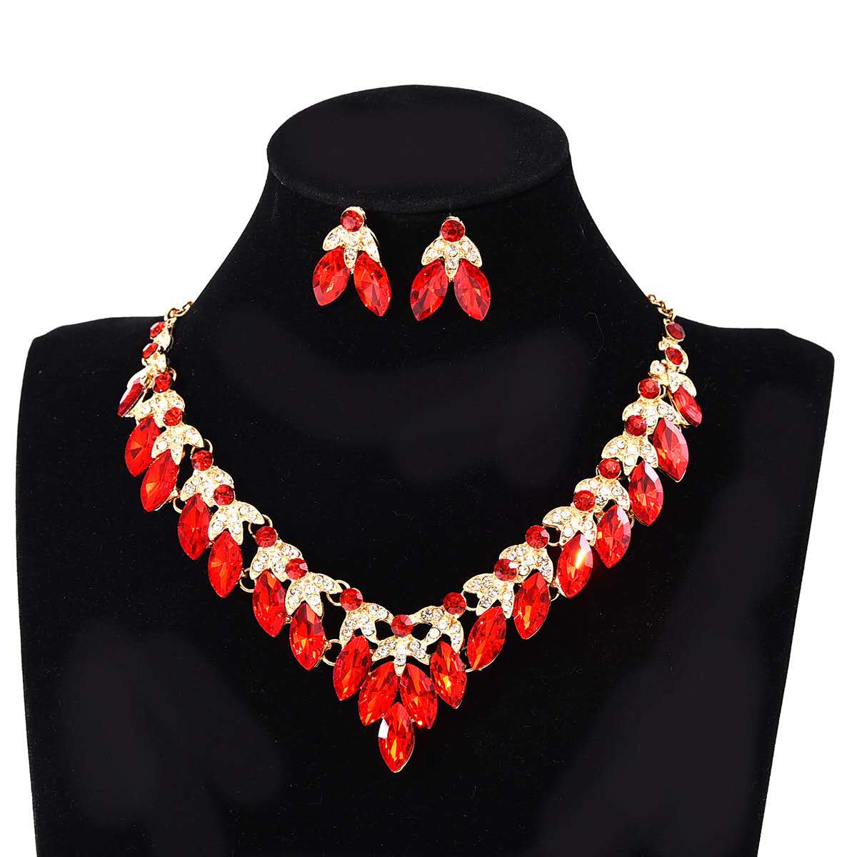 set di gioielli di zirconi