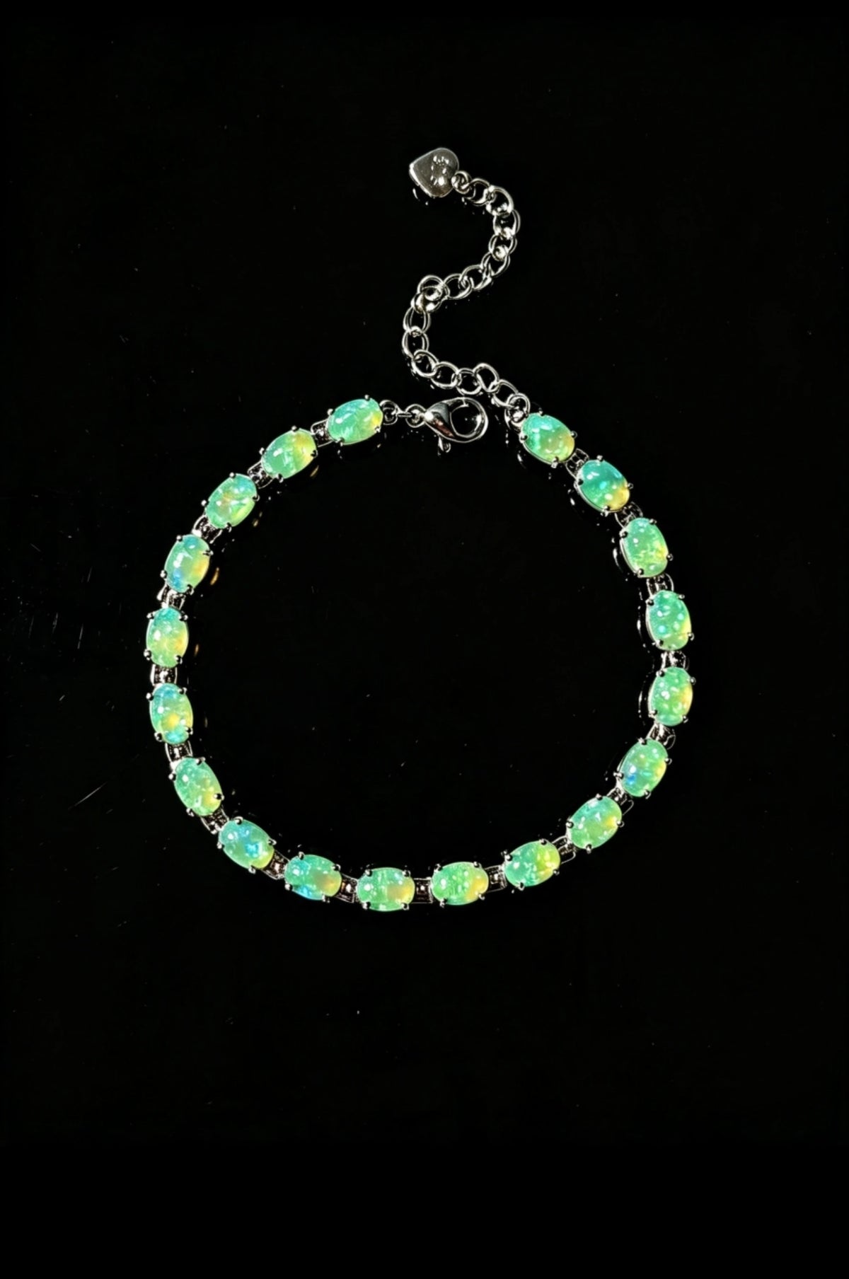 Bracciale con Opale in Argento 925 Ipoallergenico - 7 COLORI -