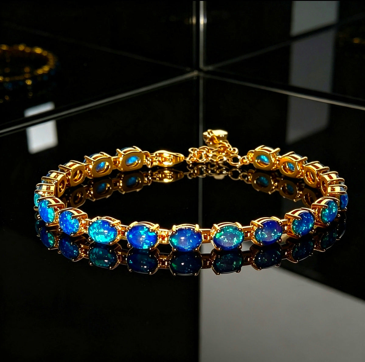 Bracciale con Opale in Argento 925 Ipoallergenico - 7 COLORI -
