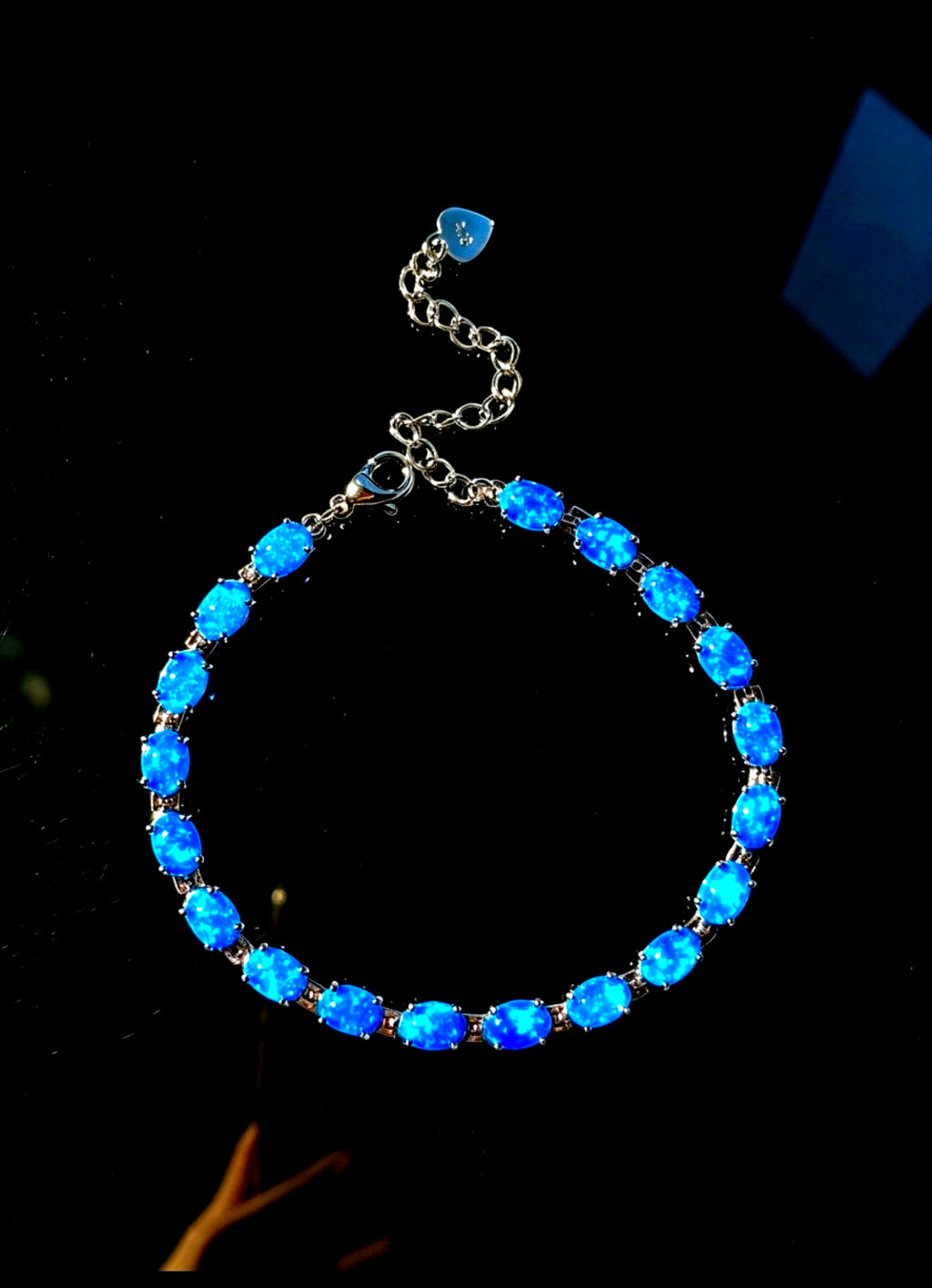 Bracciale con Opale in Argento 925 Ipoallergenico - 7 COLORI -