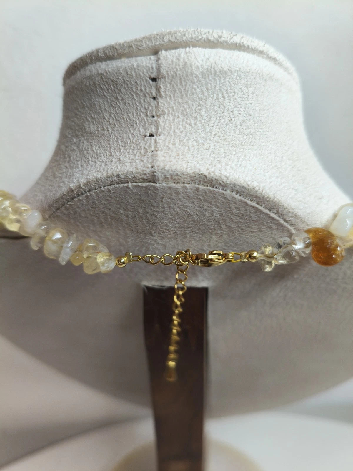 Freshwater Pearl and Natural Stone Necklace, adjustable Shell Pendant