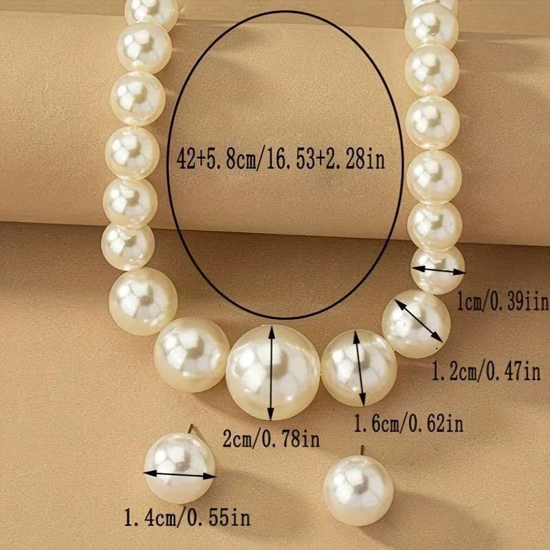 Condividi fashion set di perle grandi 2 pezzi