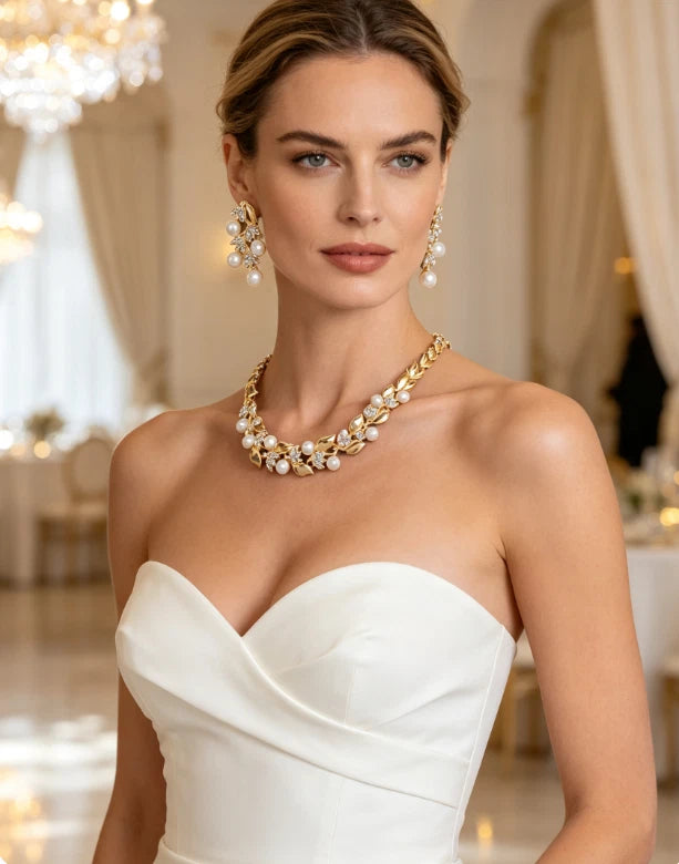 2 PIECE French Style Pearl Fashion Set