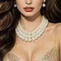 Fashion SET di perle grandi multistrati 2 pezzi