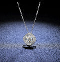 Collana in Argento 925 con Ciondolo a Zircone Taglio Cuscino, Ipoallergenica