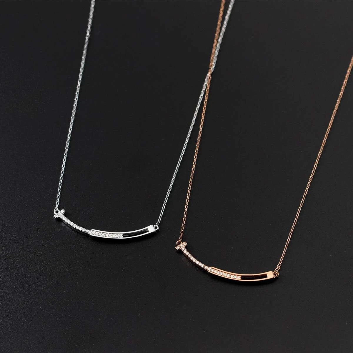 Collana clavicolare minimalista in argento sterling 925