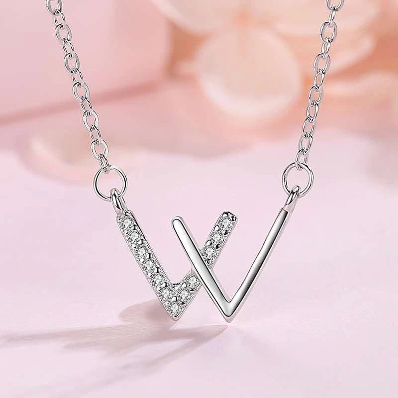 collana in argento S925 forma W