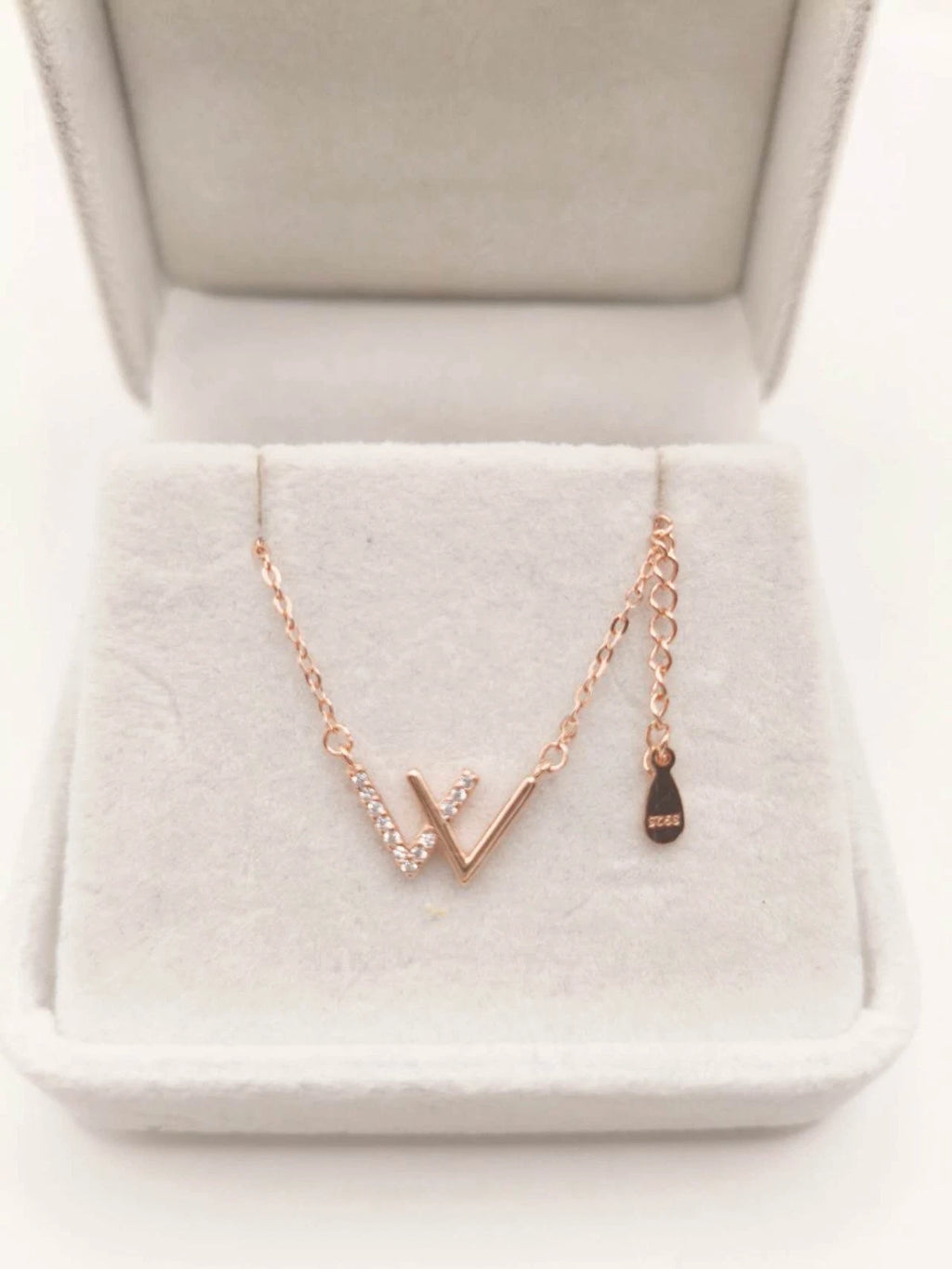 collana in argento S925 forma W