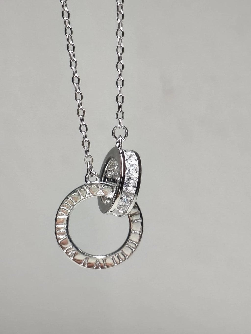 collane in argento 925 per coppie con numeri romani