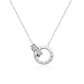 collane in argento 925 per coppie con numeri romani