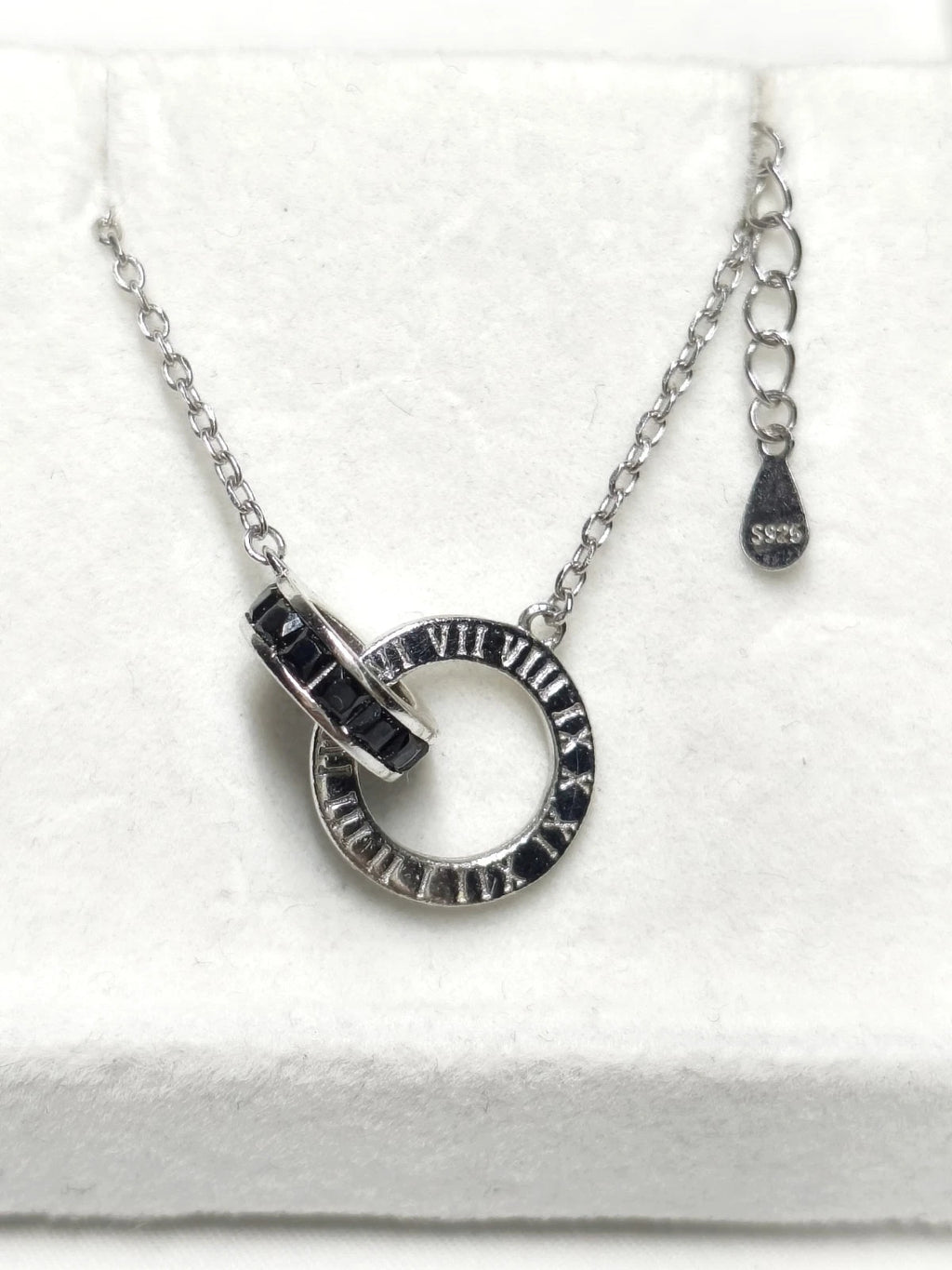 collane in argento 925 per coppie con numeri romani