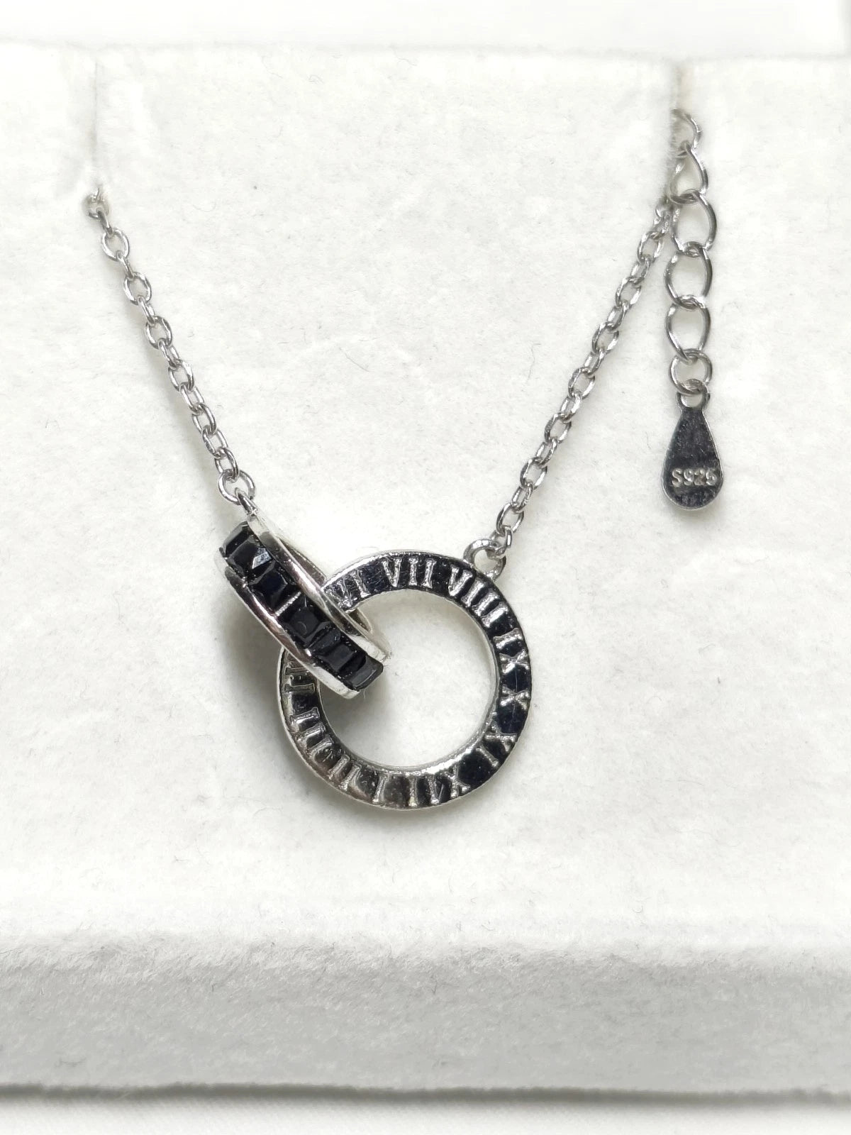 collane in argento 925 per coppie con numeri romani