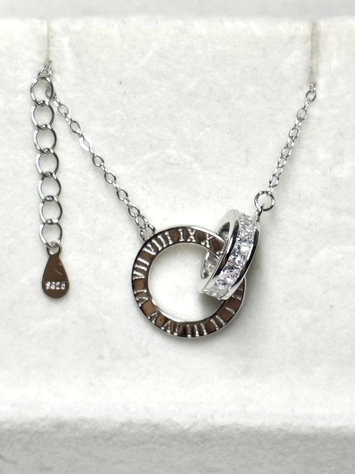 collane in argento 925 per coppie con numeri romani