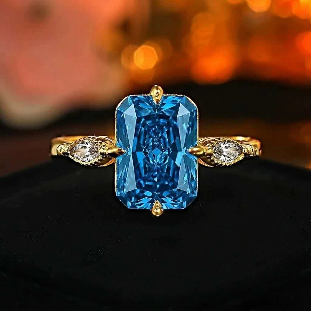 Anello di apertura Paraibala Ice Flower Cut