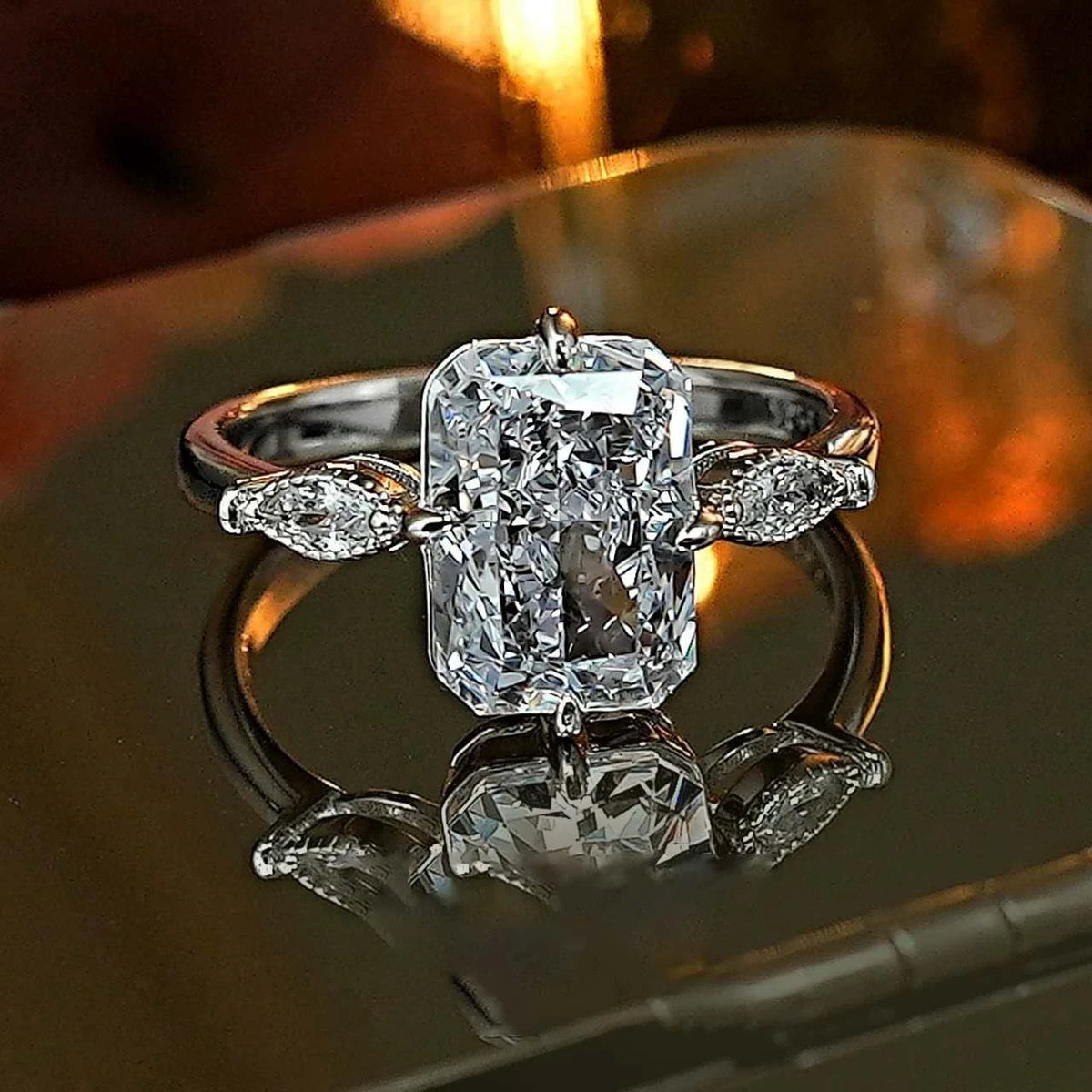 Anello di apertura Paraibala Ice Flower Cut