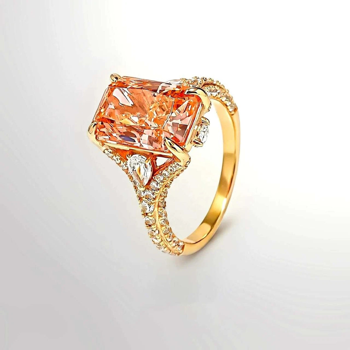 Anello aperto Fashion verde acqua o rosa-arancio