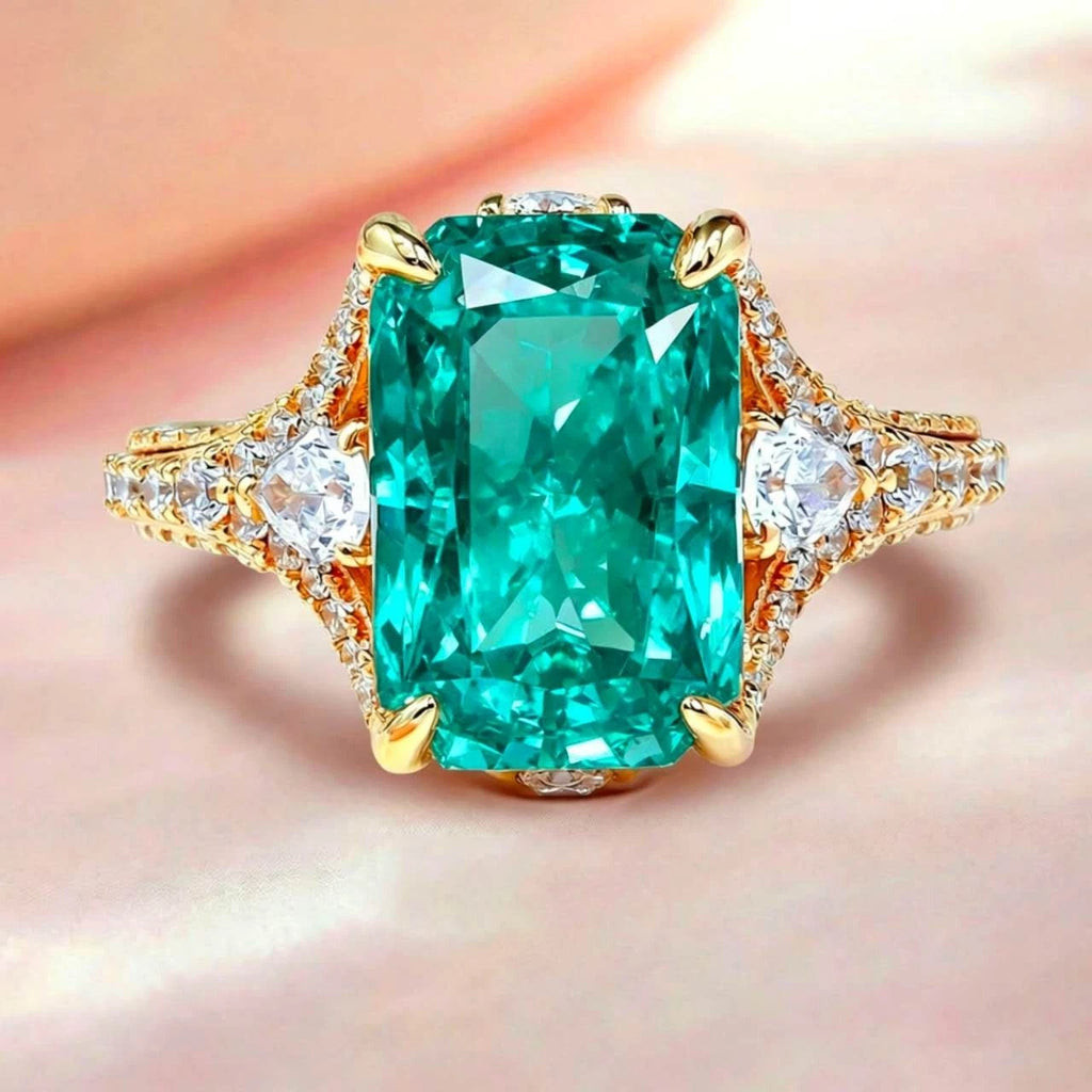 Anello aperto Fashion verde acqua o rosa-arancio