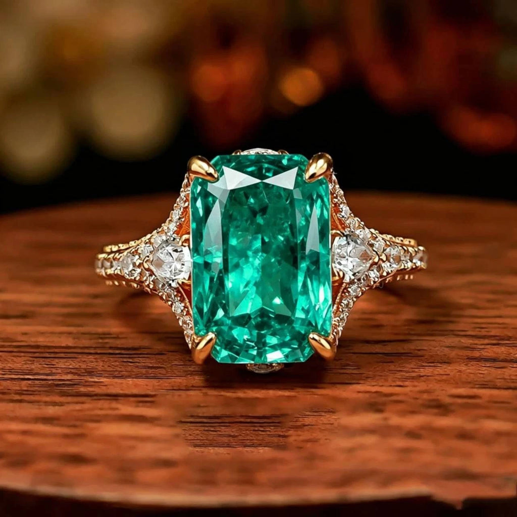 Anello aperto Fashion verde acqua o rosa-arancio