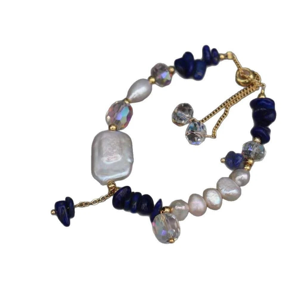 Handgefertigtes Armband für Damen mit natürlicher Barockperle